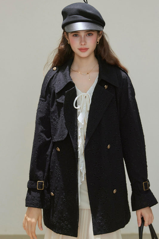 Autumn Double-Breasted Midi Coat