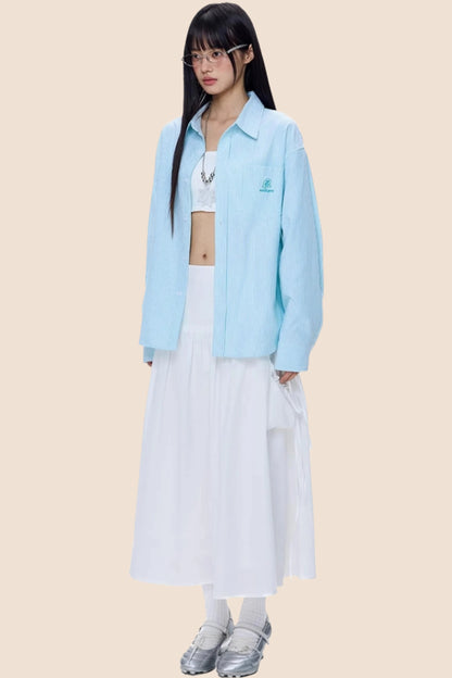 American Summer Stripe Shirt Top