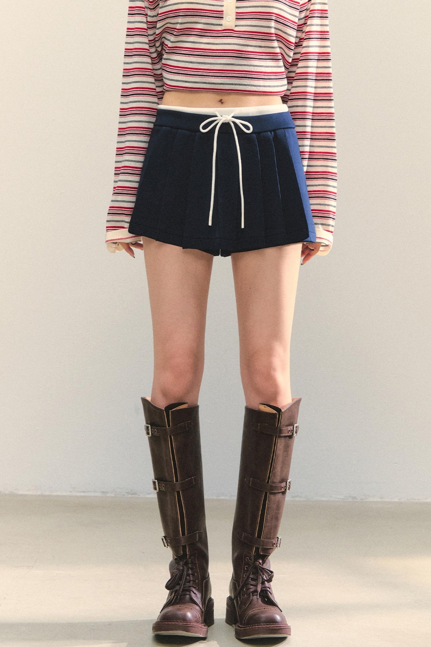 College Style Zipper Two-Piece Set-Up