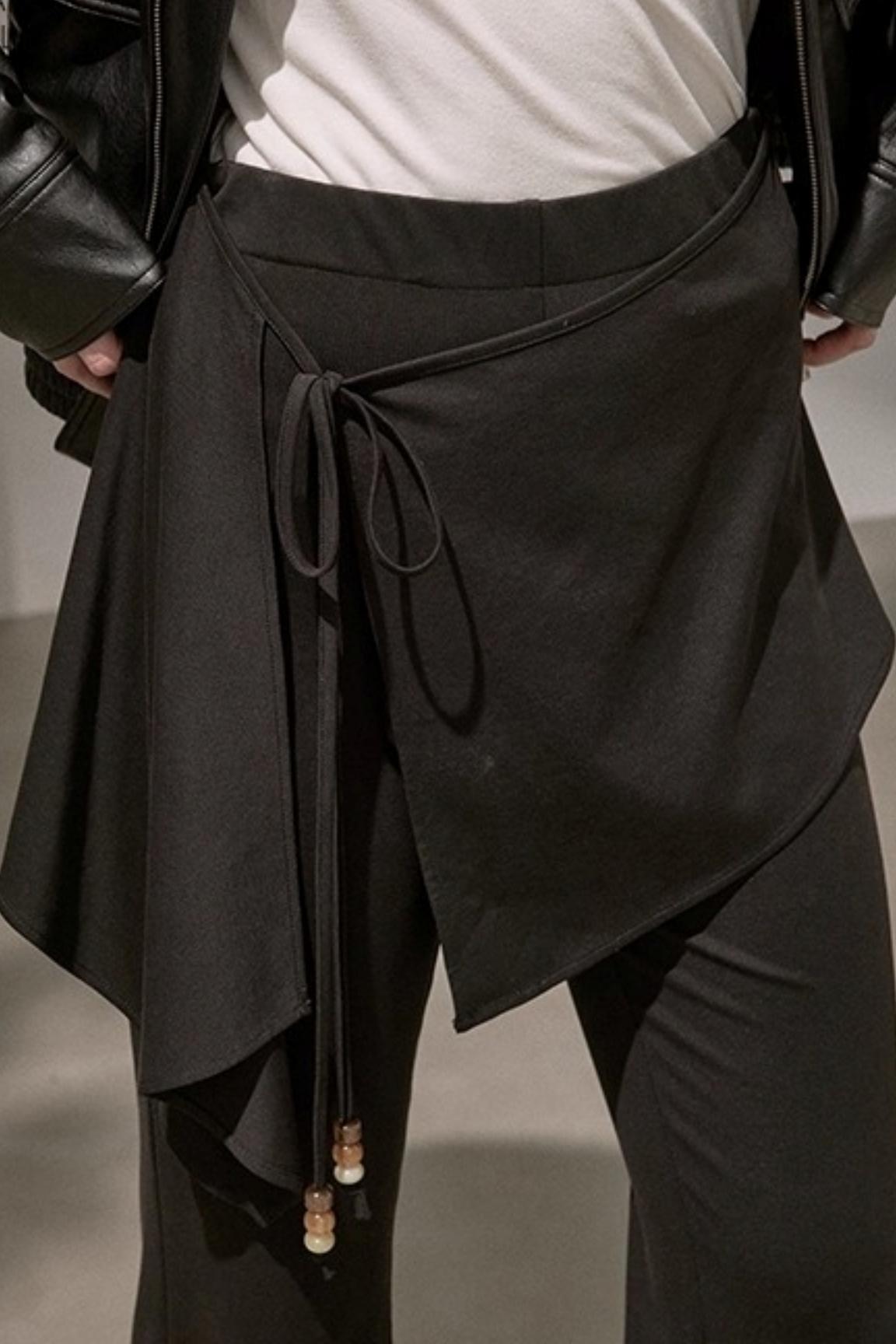 Waist Curtain Micro Flared Pants