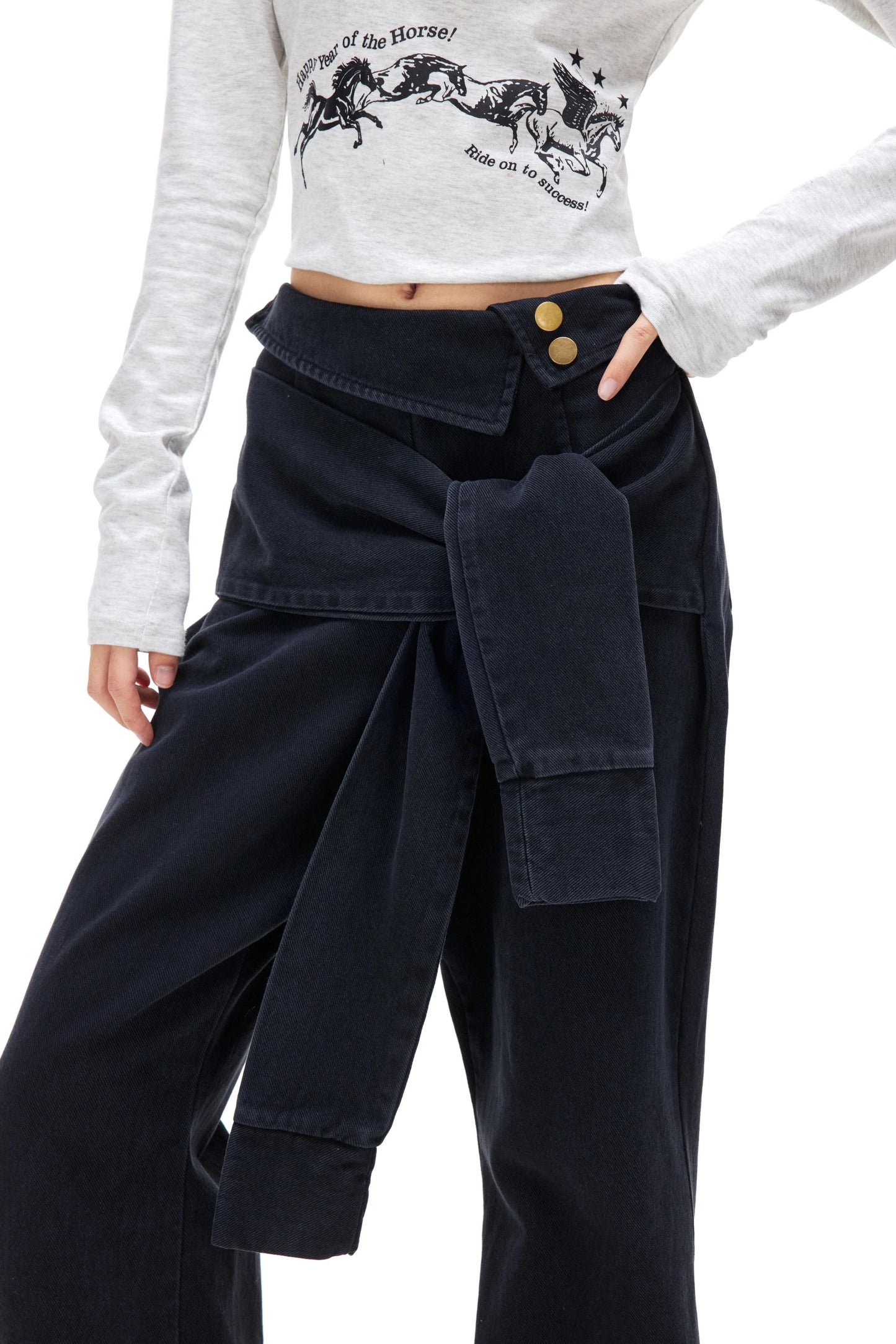 Retro Washed Cargo Pants