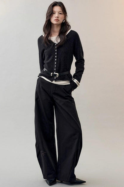 Star Bird Embellished Loose Pants