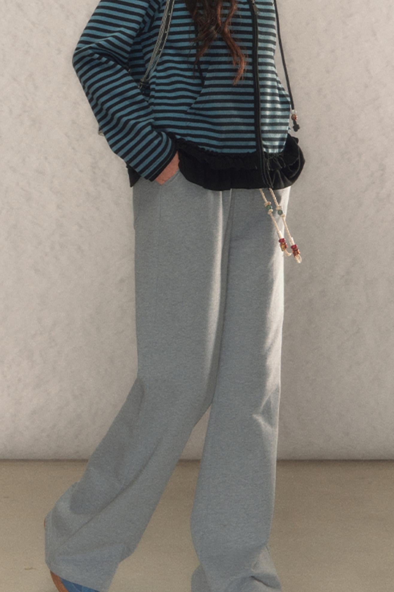 Designer Bootcut Track Pants Set-Up