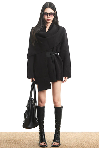 Korean Long Sleeve Knit Sweater Jacket