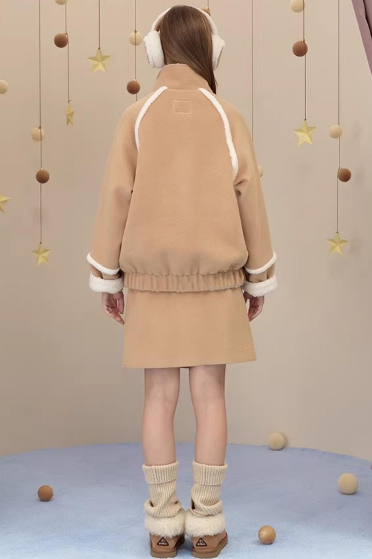 Snow Season Wool A-Line Skirt