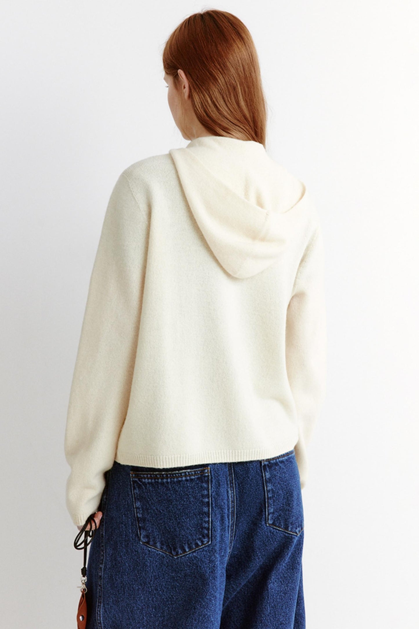 Soft Cashmere Hooded Knitted Cardigan