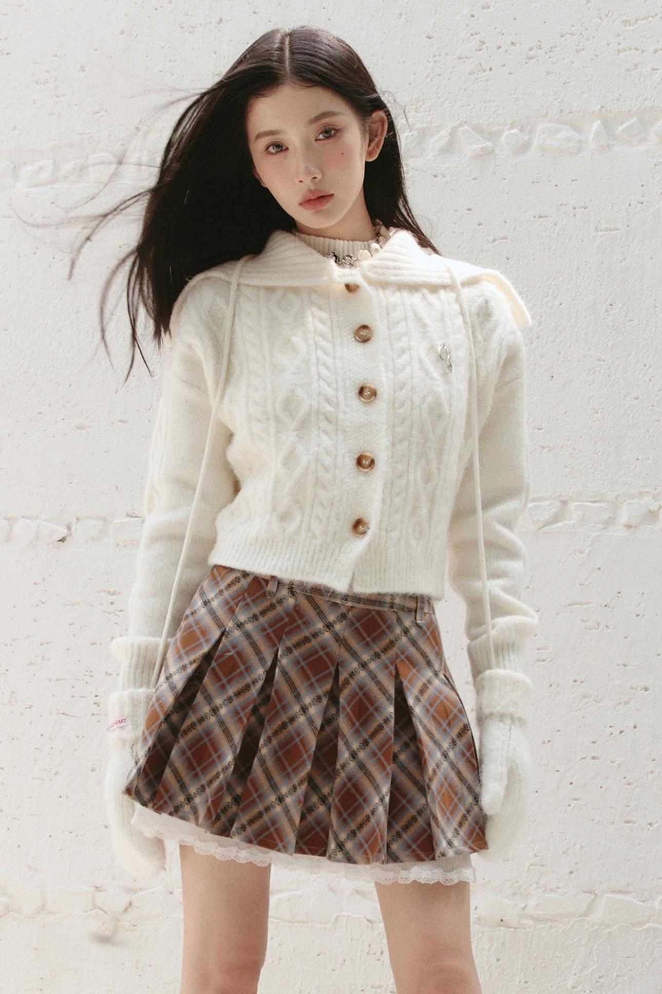 Lazy Korean Preppy Knit Sweater