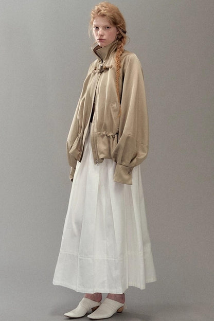 Genesis Woven Stand-Up Collar Trench Coat