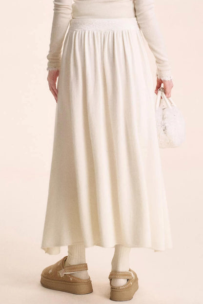 Romantic Lace Knit Skirt