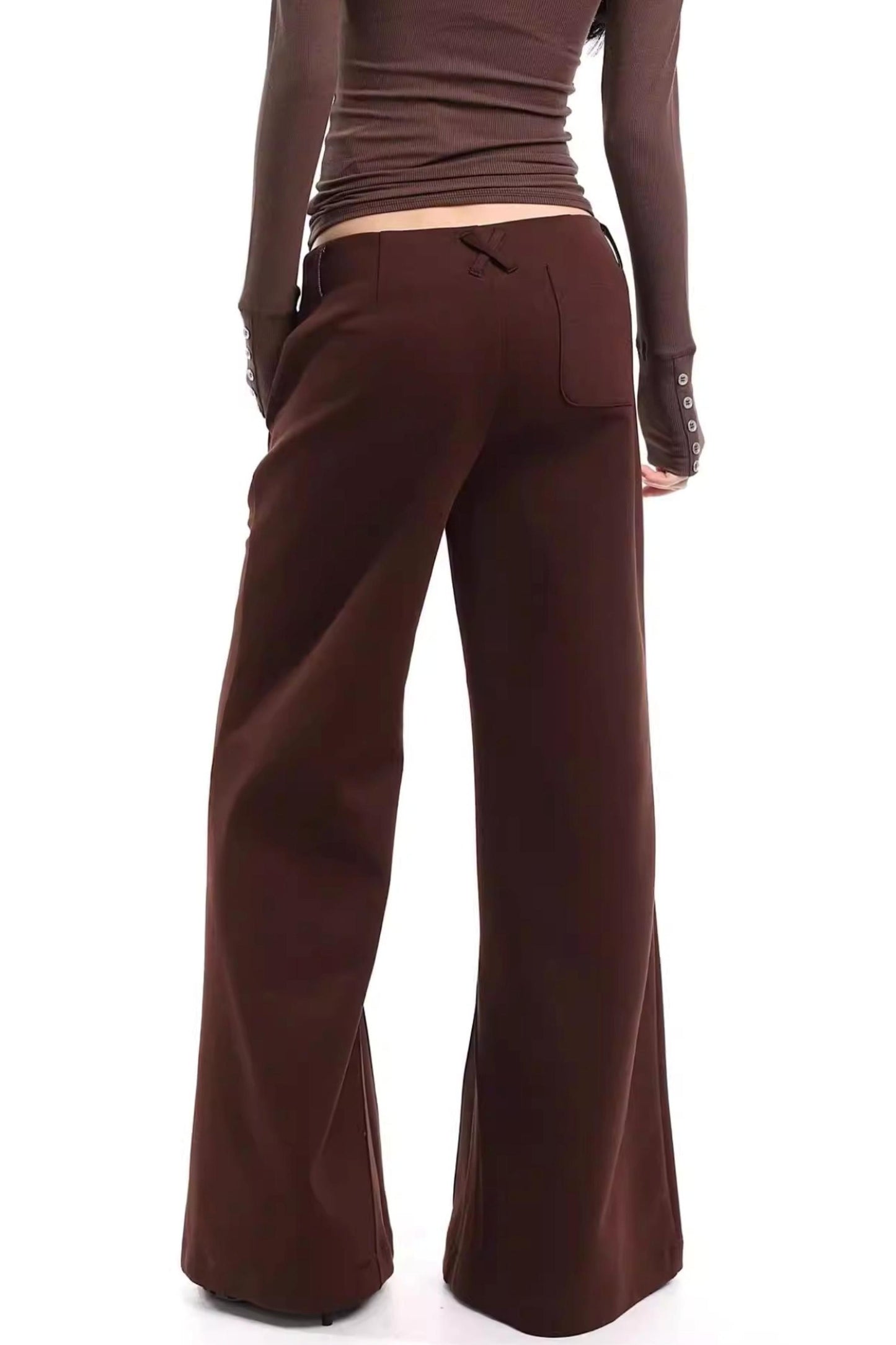 Retro Gray Flared Pants