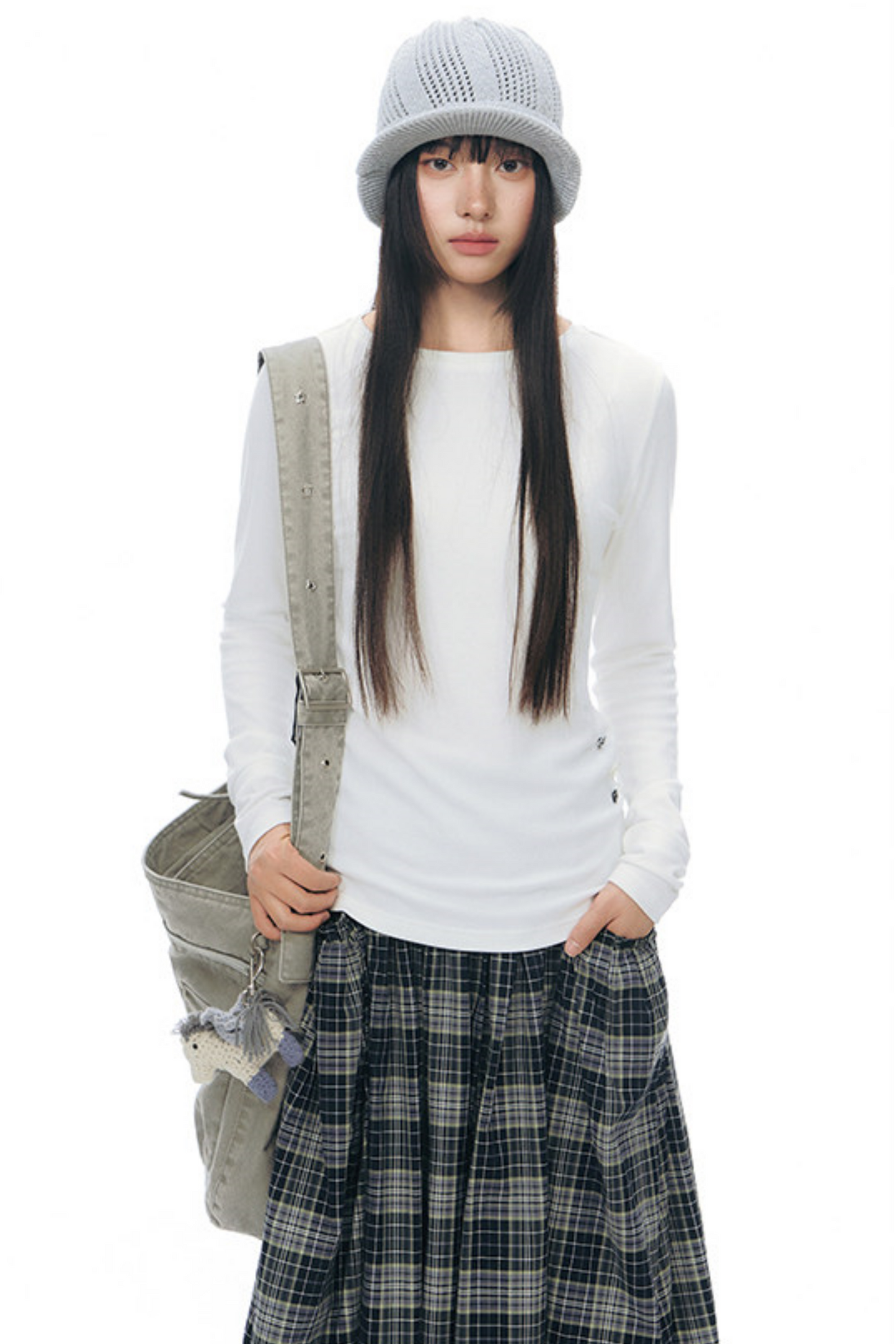 Decorative Button Layered Top