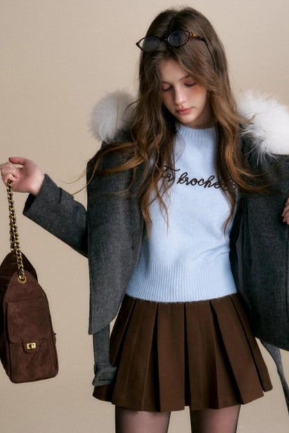 Sea Salt Wool Ribbon Sweater