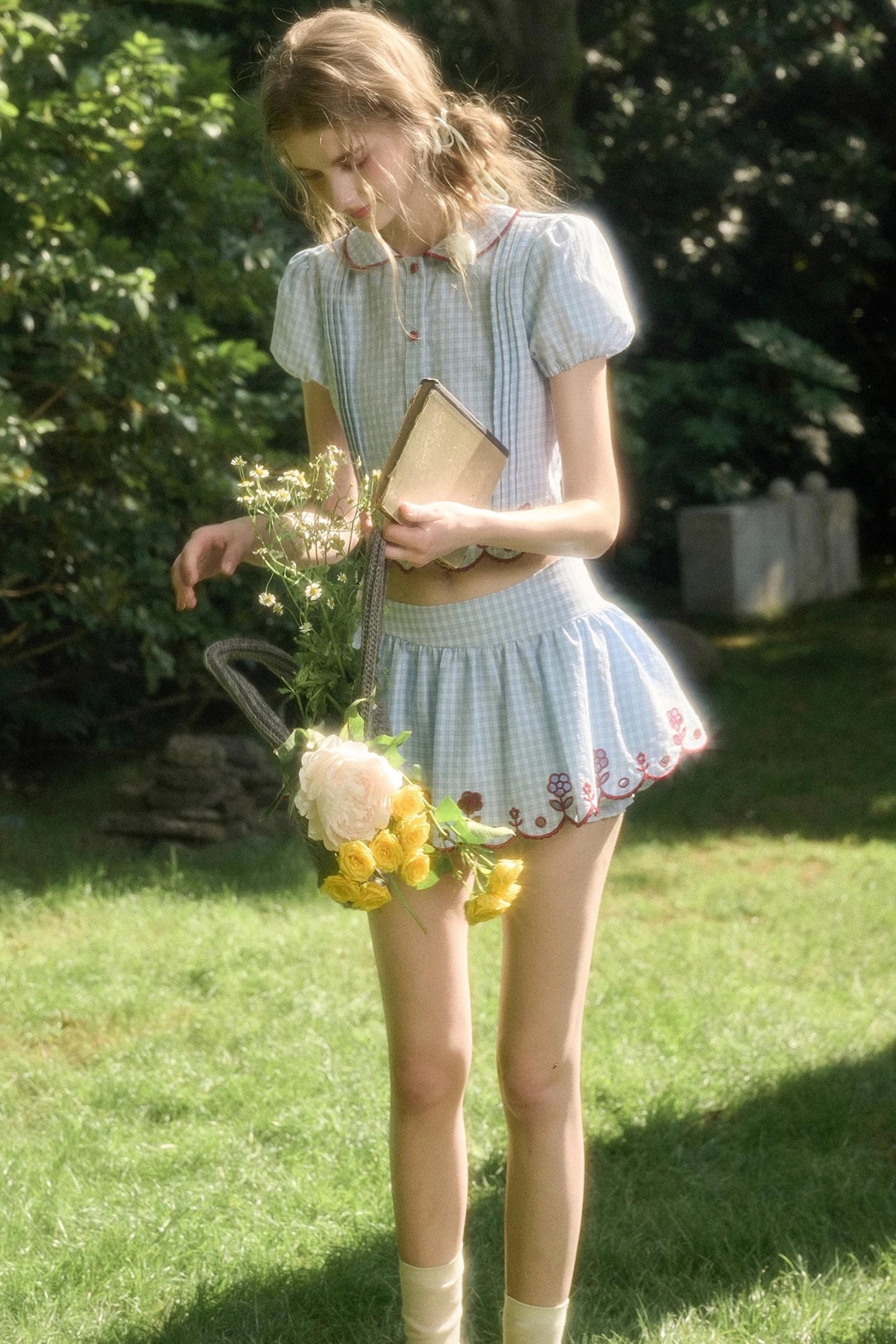 Pure Lace Airy Shirt Set-Up