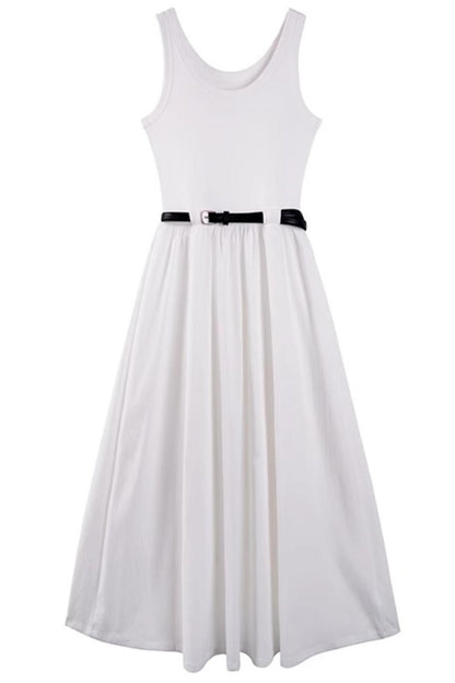 Black Tie-Waist Dress