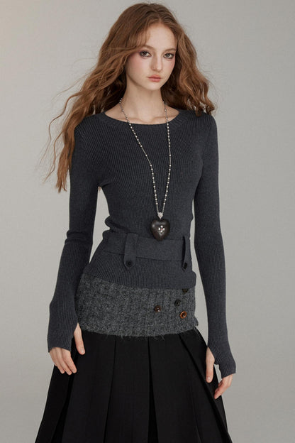 Base Layer Wool Knit Top