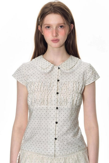 Nap Dot Mesh Culottes Set-Up