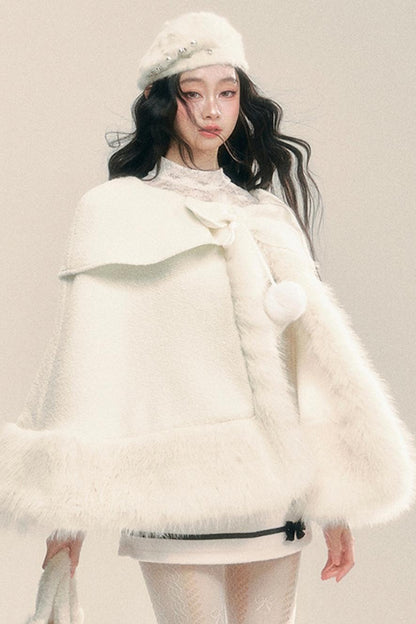 Korean Woolen Cape Jacket