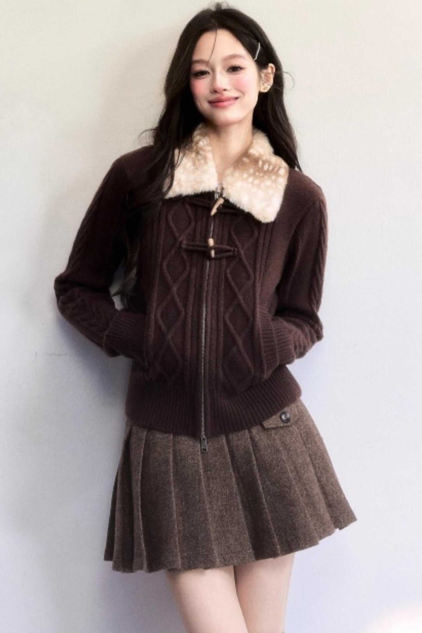 Little Deer Vintage Knit Sweater