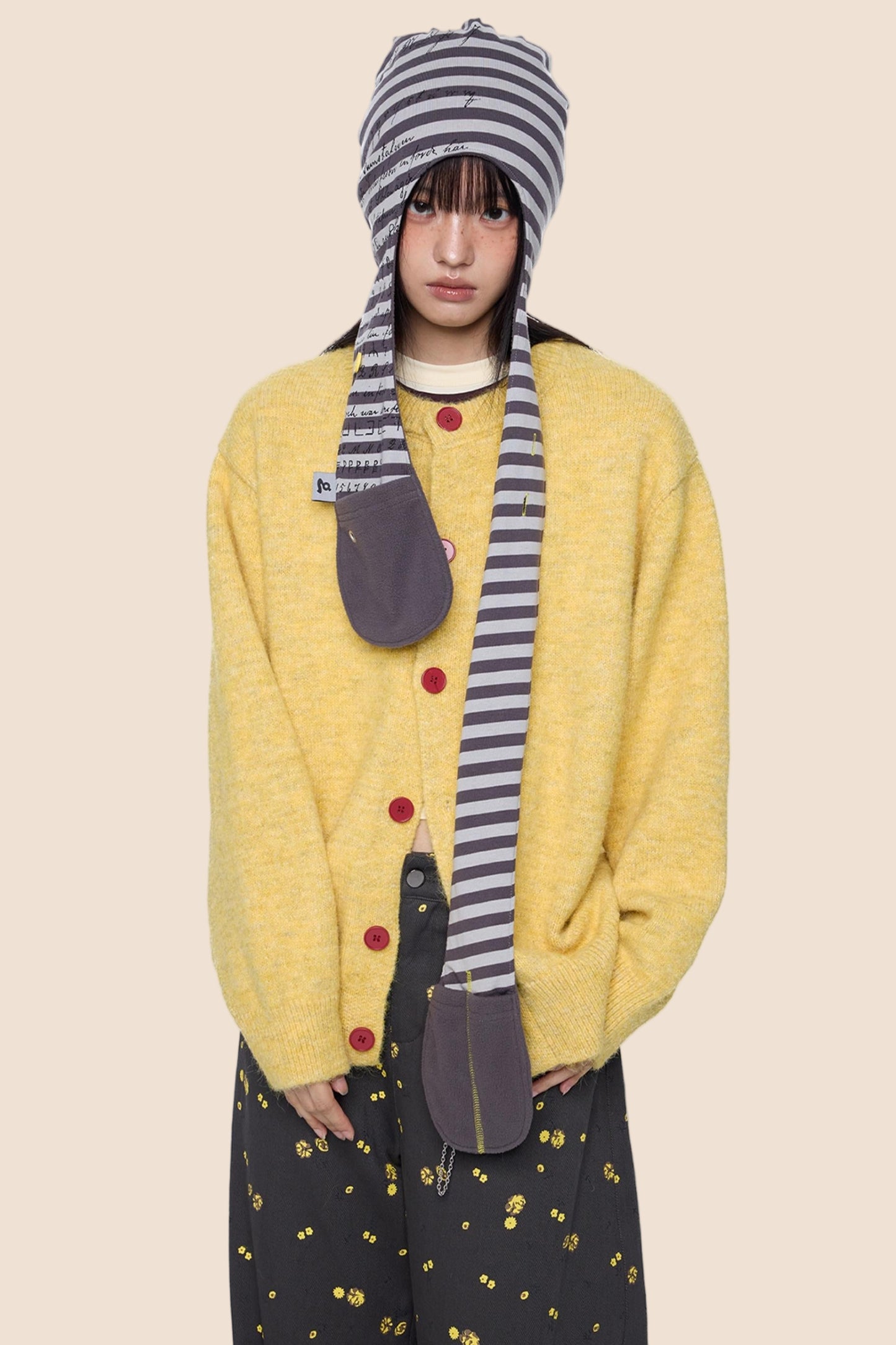 Fall Wool Button-Knitted Cardigan