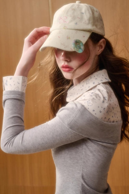 Milky Way Print Top and Skirt Set-Up