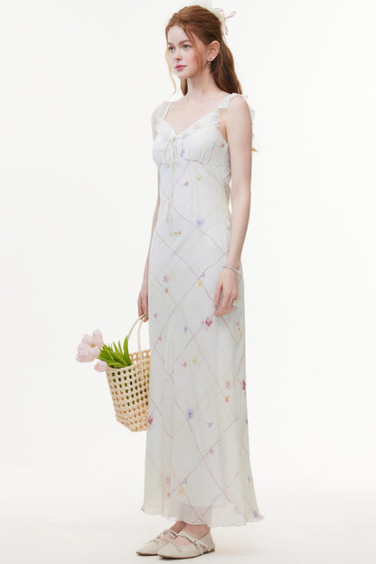 Lightweight V-Neck Chiffon Dress