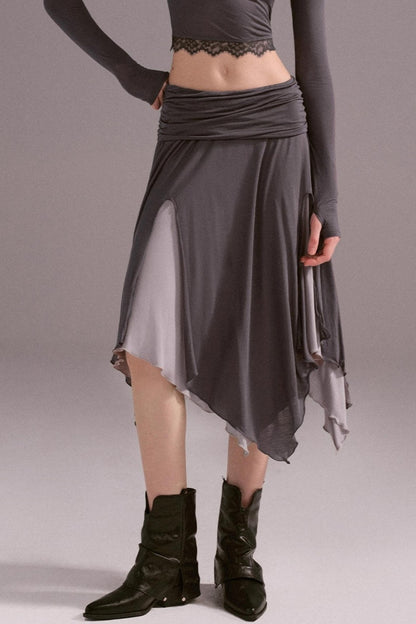 Irreguler Lace Skirt Set-Up
