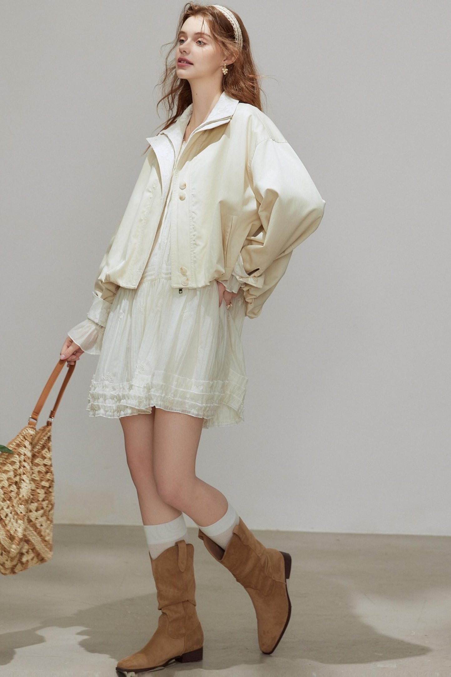 Lace Autumn Trench Coat