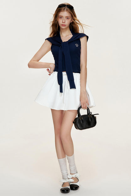 Navycore Tencel Yarn Cape Set