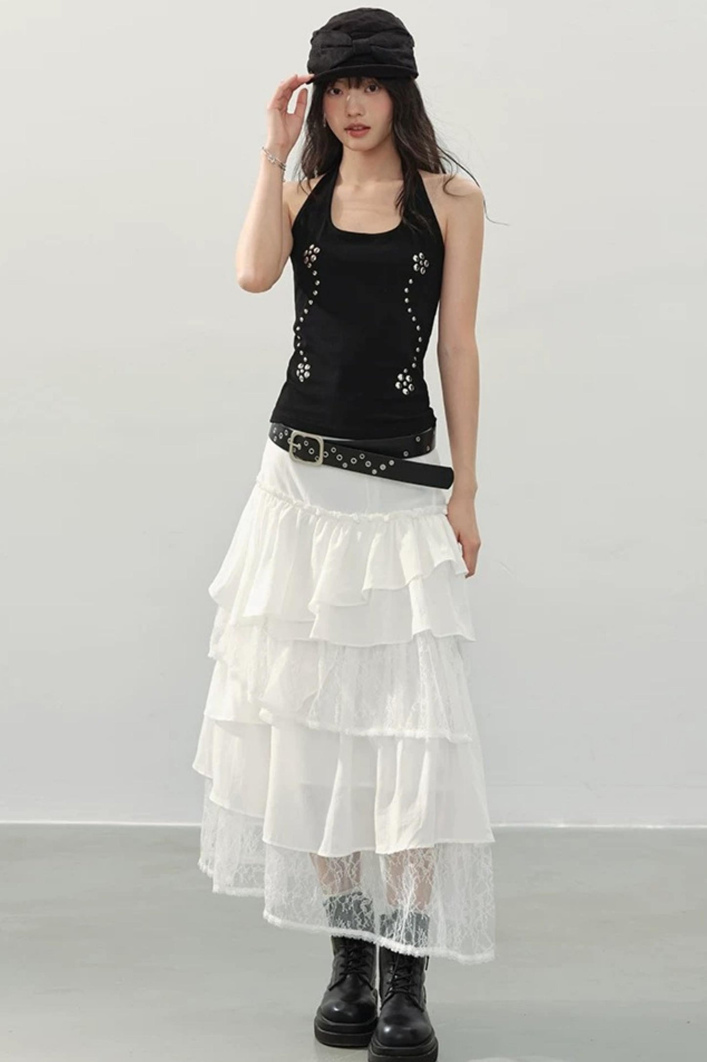 Black Swan Halter Top Set