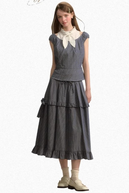 French Lace A-Line Skirt Set-Up