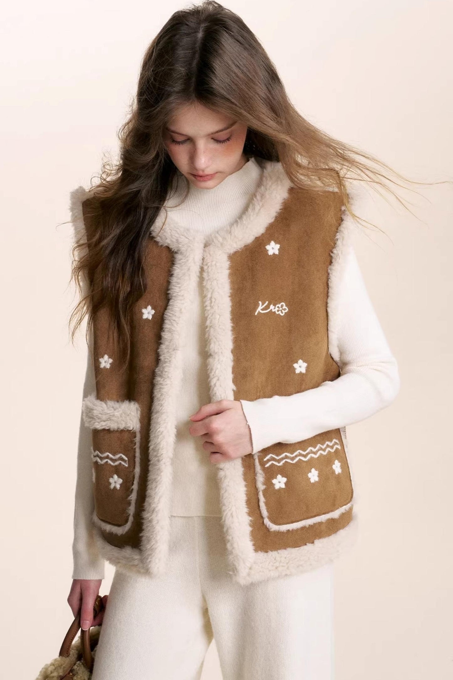 Shearling Lamb Wool Vest