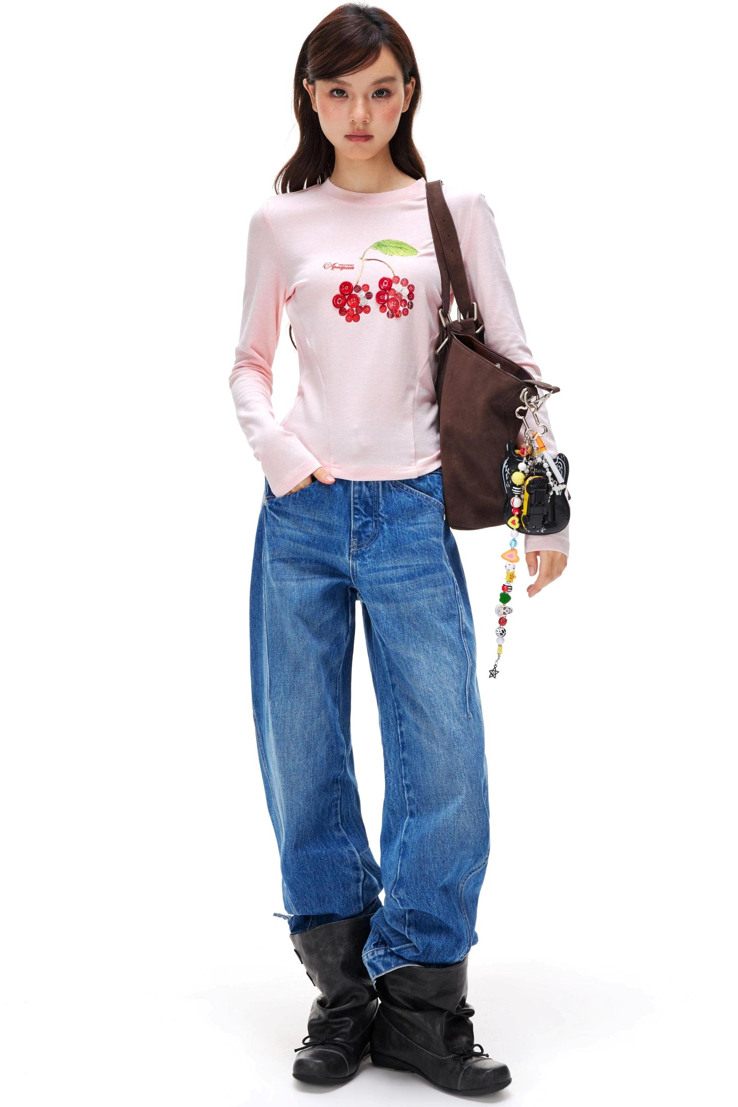 Sweet Cherry Knit Top