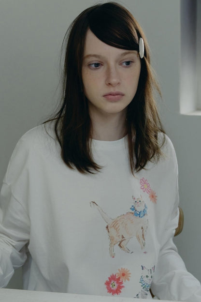 Custom Floral Long Sleeve Tee Set-Up