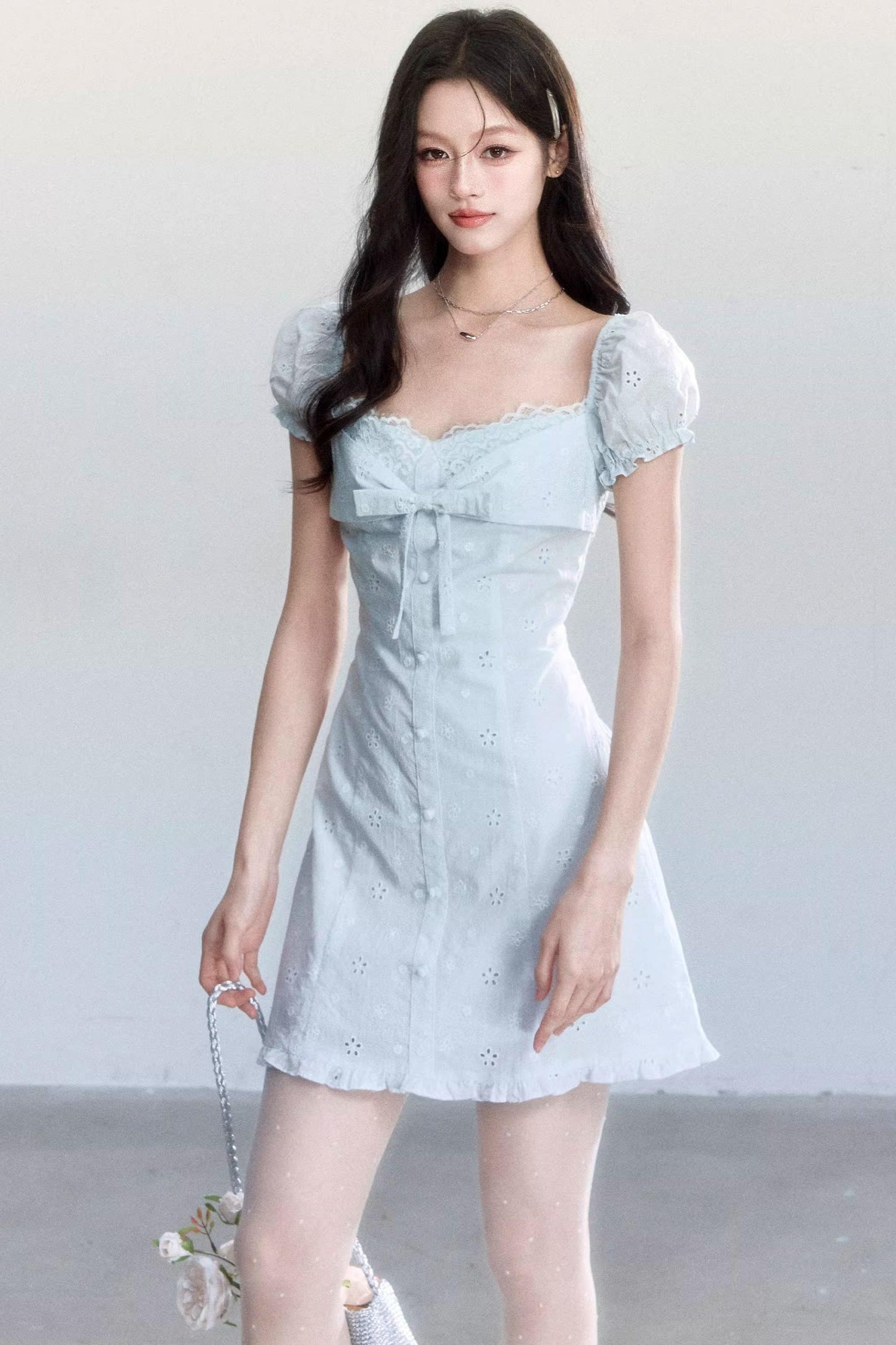 Light Blue Lace Dress