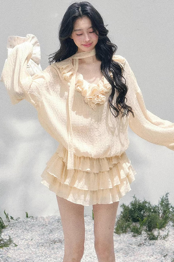 Evening Breeze French Dress Set