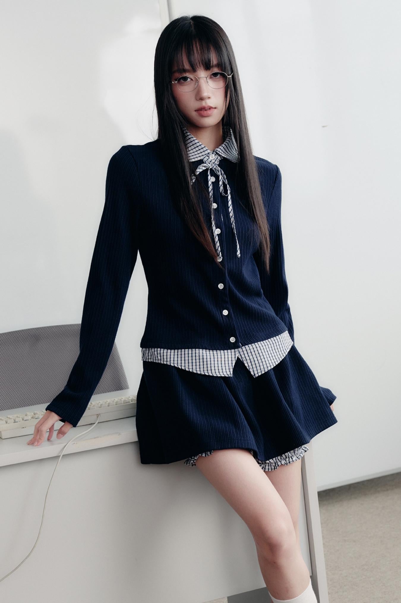 Korean High School Style Two-Piece Set-Up