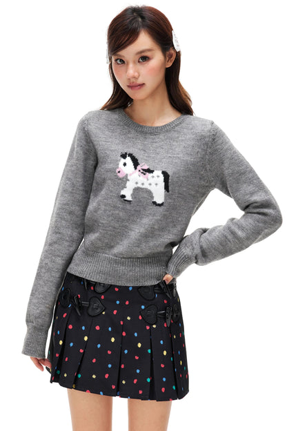 Little Horse Jacquard Sweater