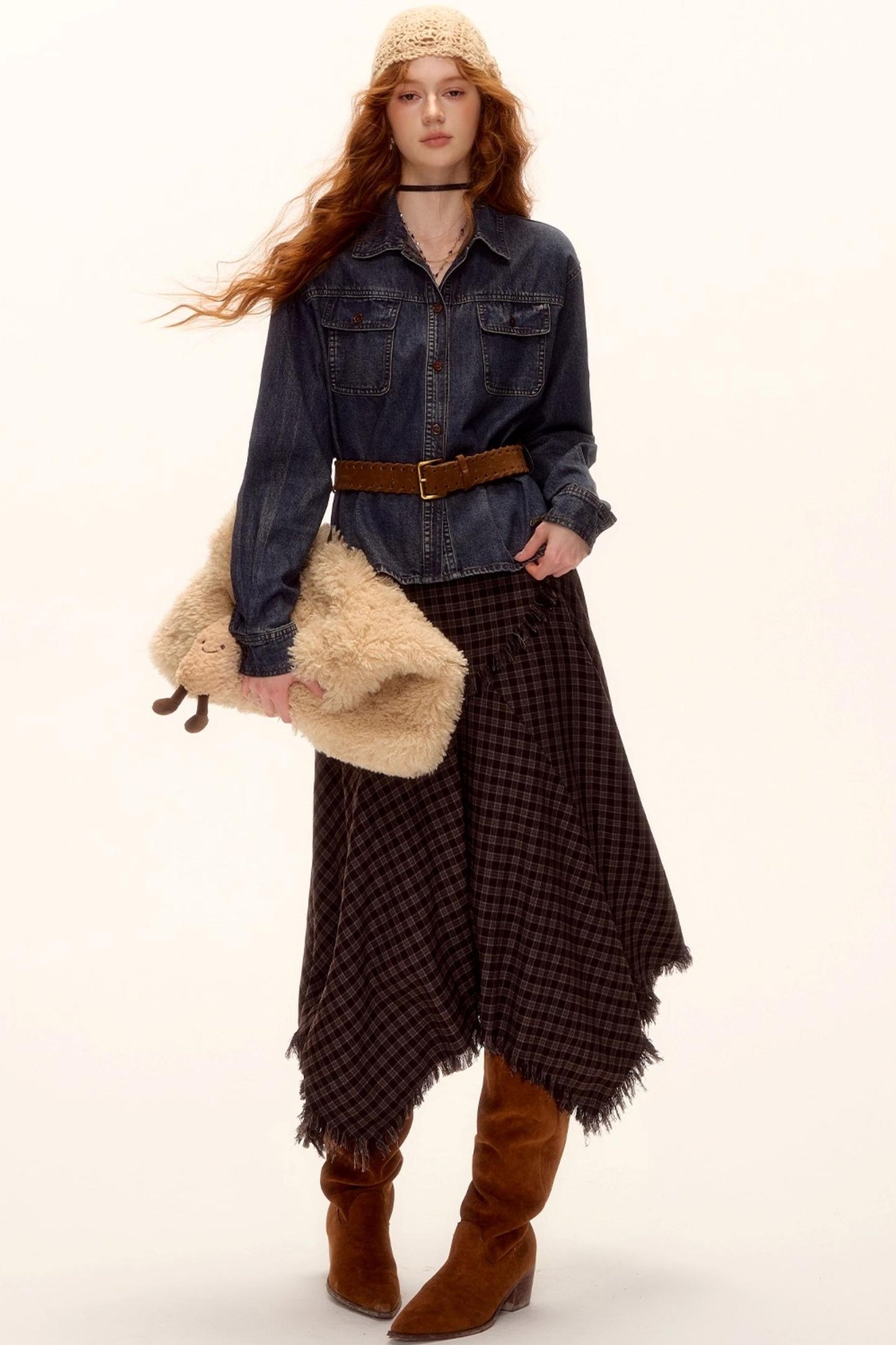 Vintage Washed Denim Top