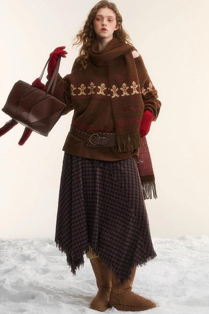 Gingerbread Man Fair Isle Sweater Set