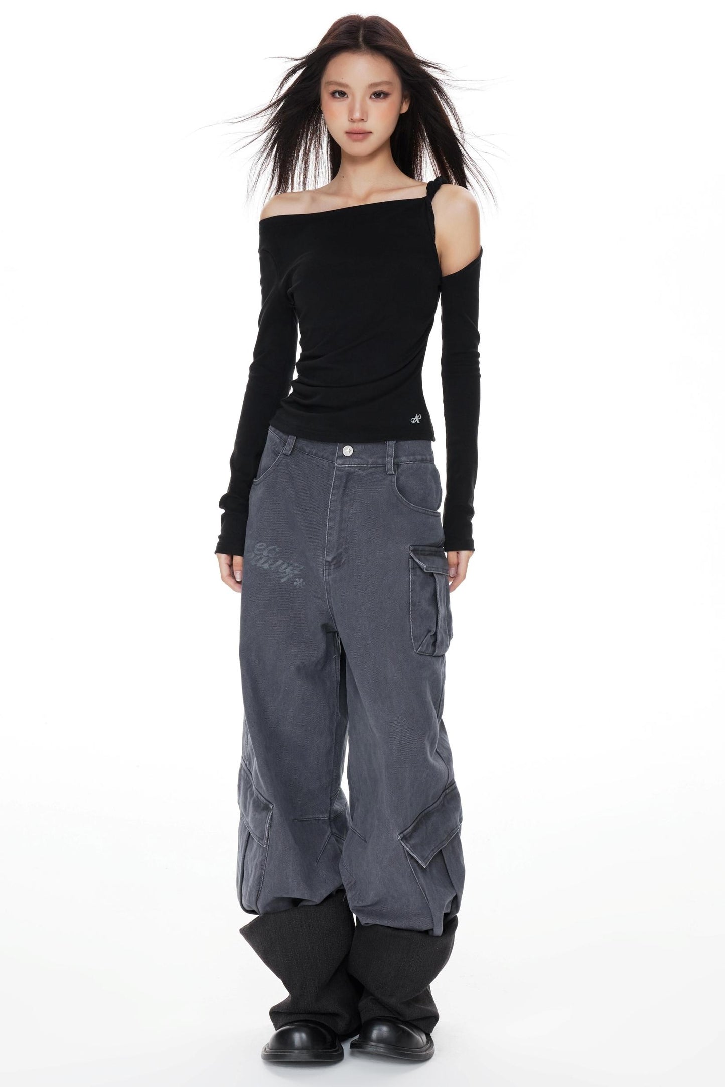 Twisted Pleated Knitted Top