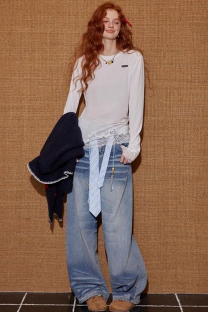 Lace Patchwork T-shirt