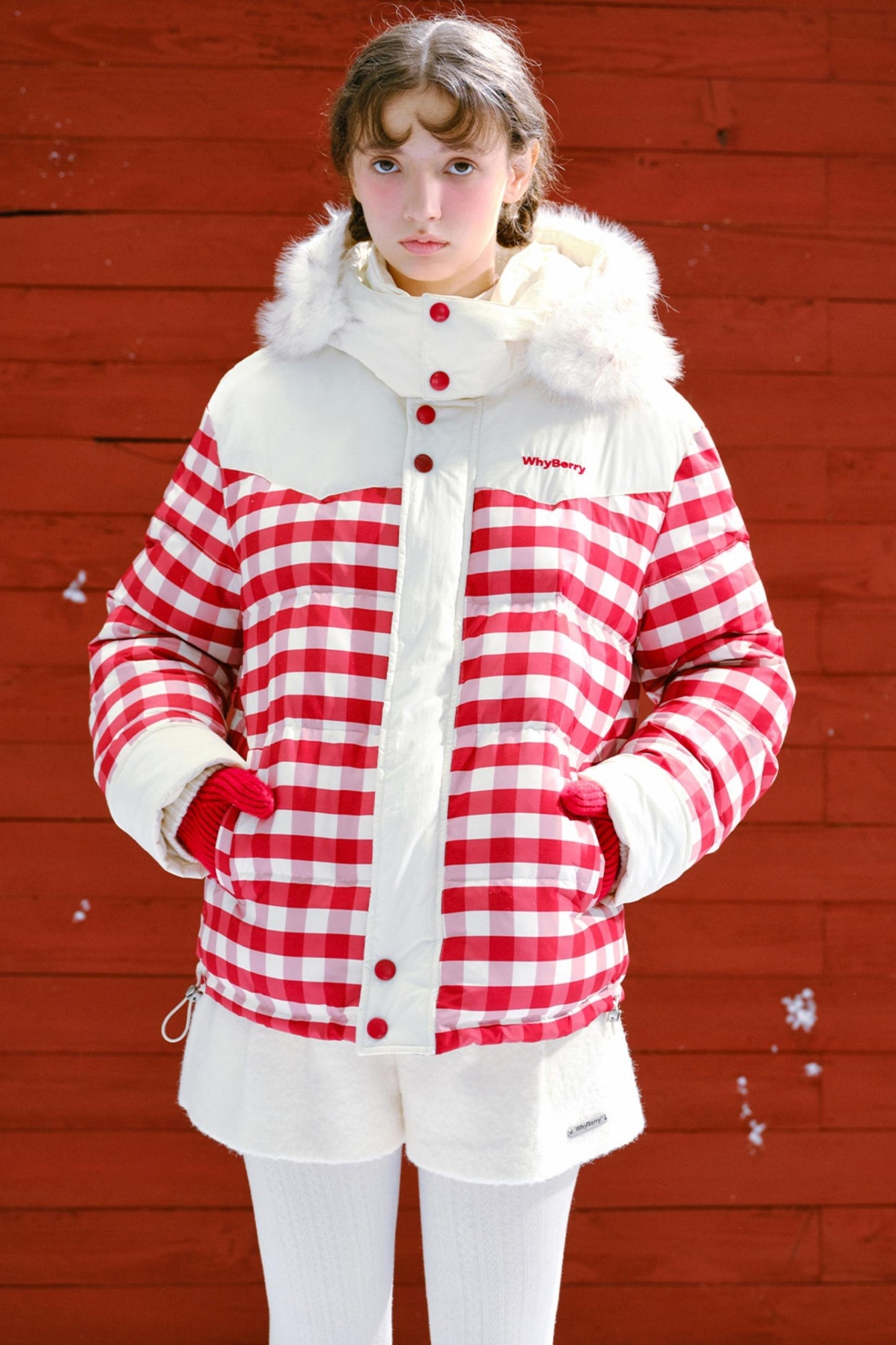 Warm Cotton Check Jacket