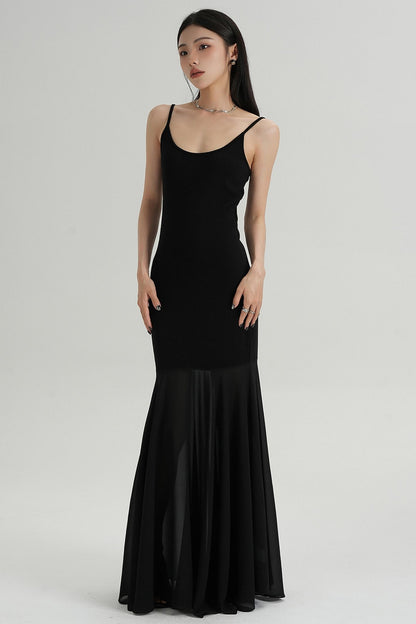 Summer Fishtail Halter Dress