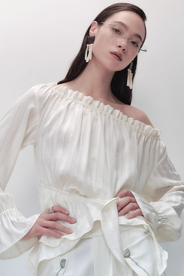 French Design Ruffle Shirt