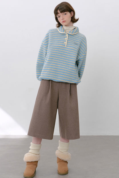 Sea Salt Striped Wool Sweater