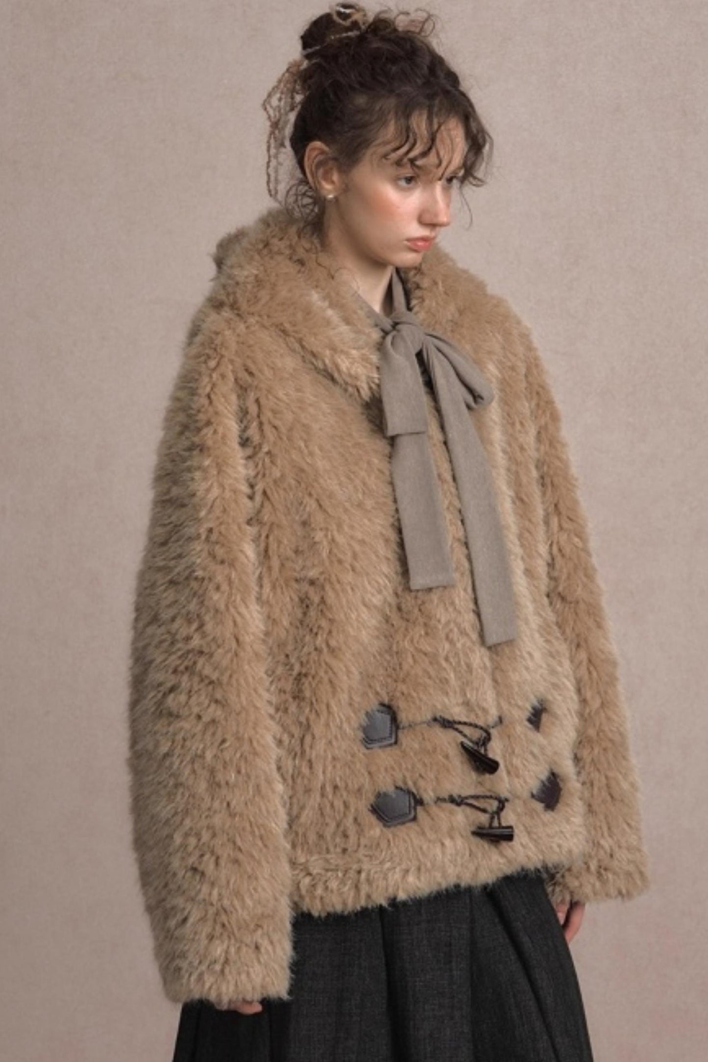 Winter Fluffy Lambswool Hooded Jacket