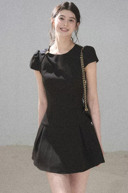 French Summer Puffy Dress