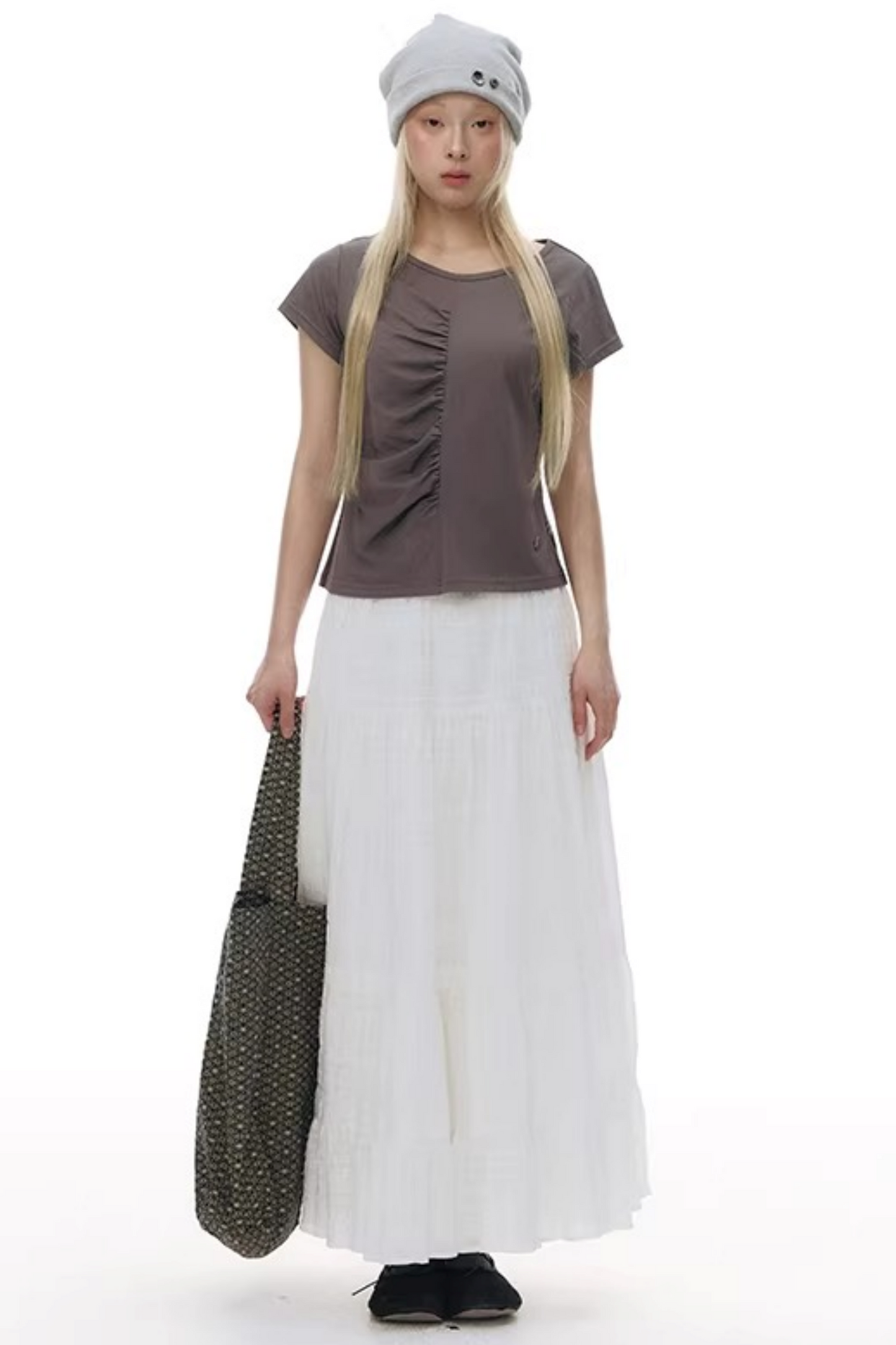 Patchwork Lace A-Line Skirt