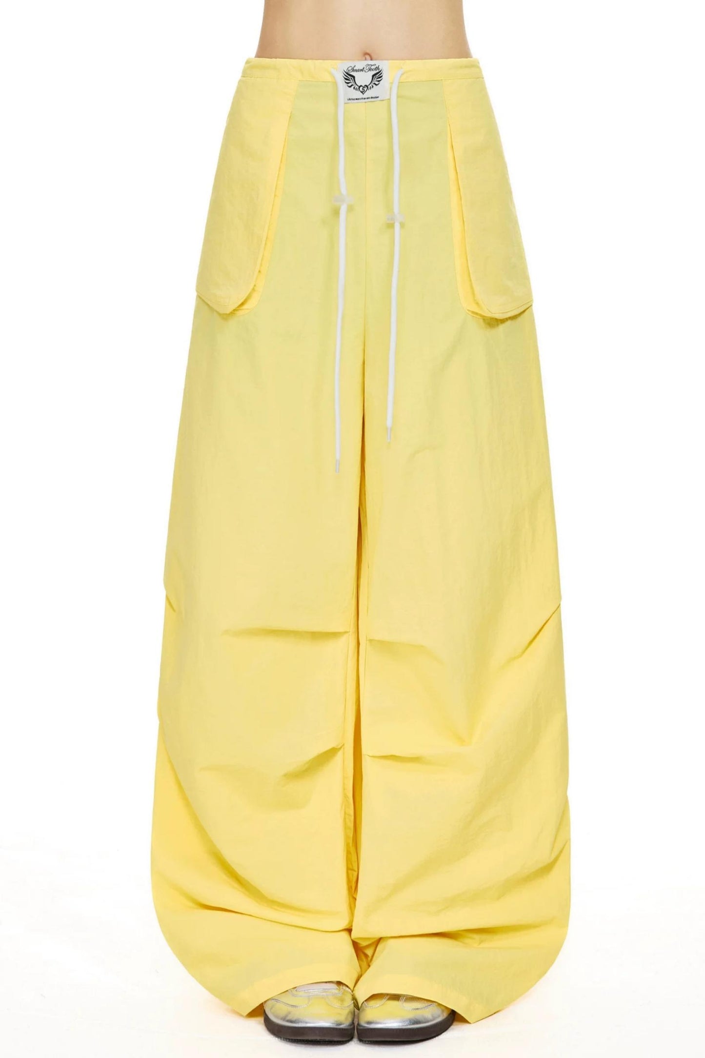 Retro Red Wide-Leg Pants