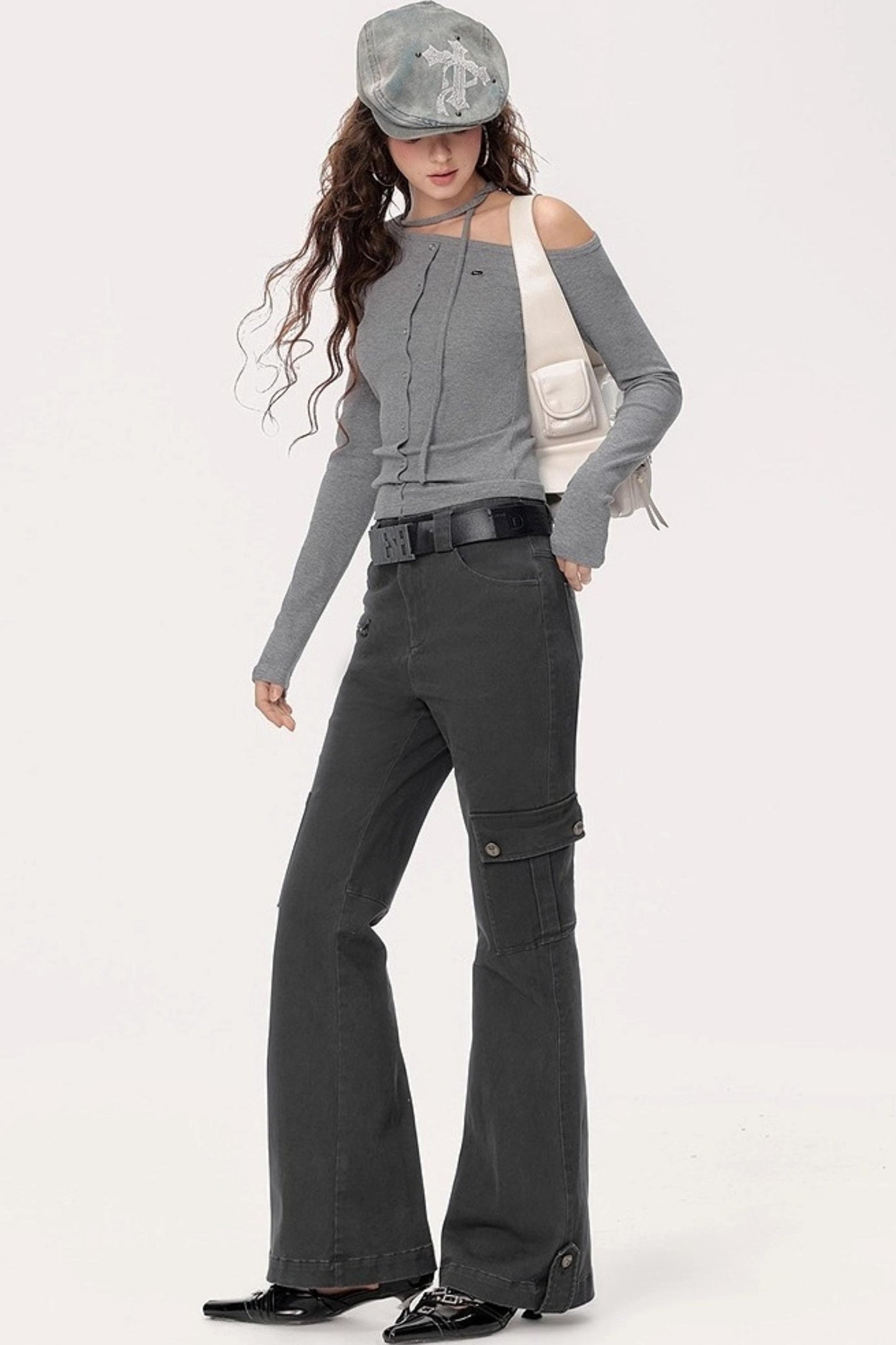 Retro Bootcut Cargo Pants